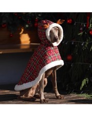 Festive Big Dog Christmas Hoodie Coat