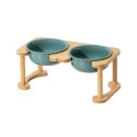 Durable Stainless Steel Cat Double Bowl