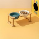 Durable Stainless Steel Cat Double Bowl