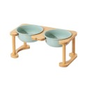 Durable Stainless Steel Cat Double Bowl