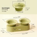 Elevated Double Ceramic Pet Bowl