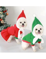 Festive Christmas Dog Hoodie Outfit