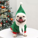 Festive Christmas Dog Hoodie Outfit