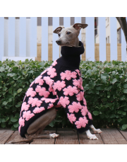 Embroidered High Neck Greyhound Dog Sweater