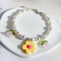Elegant Pearl Flower Dog Cat Necklace