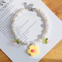 Elegant Pearl Flower Dog Cat Necklace
