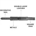 Durable Leather Anti Bite Dog Collar