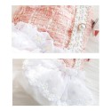 Fashionable Tweed Lace Teddy Poodle Dress